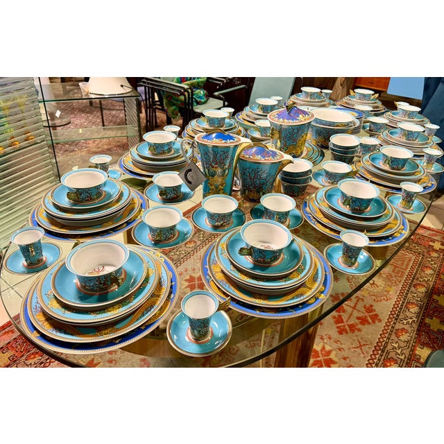 Versace les trésors des la mer 12-person dinnerware set impressive 123-piece dinnerware set. born from the collaboration...