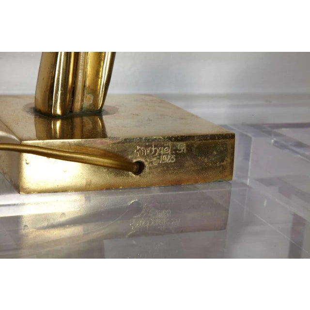Sculptural Table Lamp by Michael, 1970s For Sale - Image 6 of 8