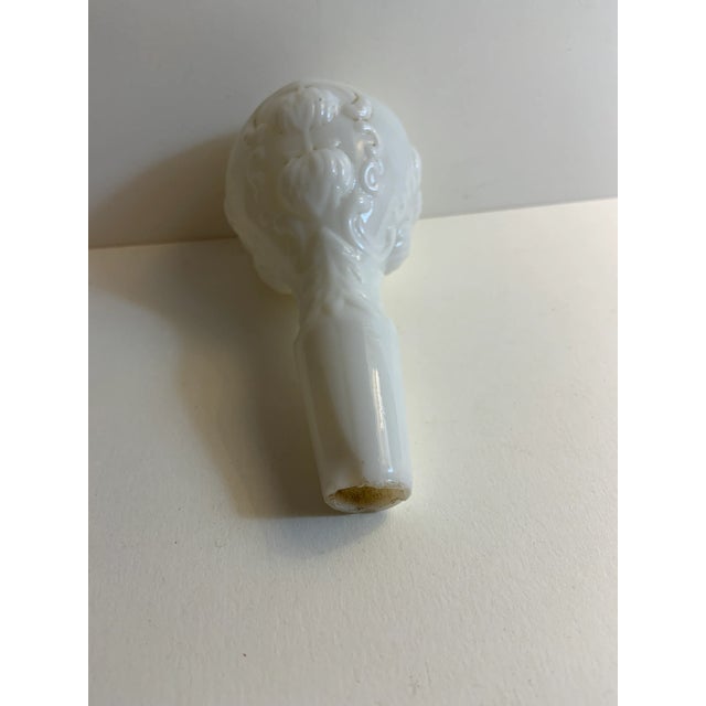 Late 19th Century Antique Milk Glass Bottle Stopper For Sale - Image 5 of 6