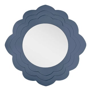 Fleur Home Audubon Magnolia Circle Mirror in Distance, 24x24 For Sale