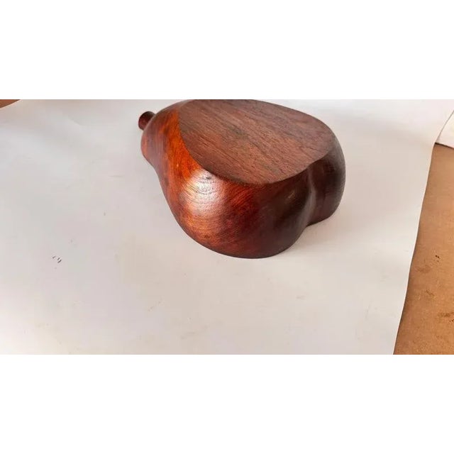 Vintage French Wooden Pear-Shaped Bowl, 1970s For Sale - Image 12 of 14