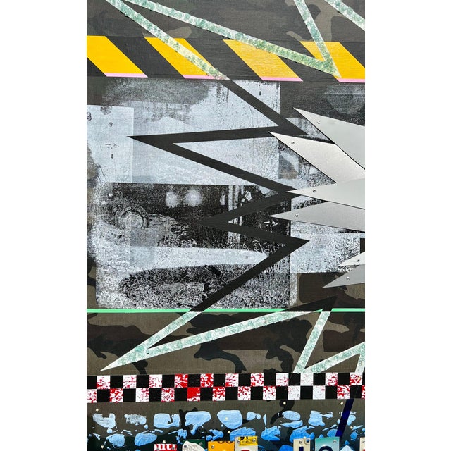 2000 - 2009 Ryan Humphrey, Outsider Ryan Humphrey Street Art Collage, Large Painting Jackson Pollock Photo For Sale - Image 5 of 14