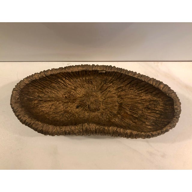 1950s 1950s Gold Brutalist Style Decorative Bowl For Sale - Image 5 of 8