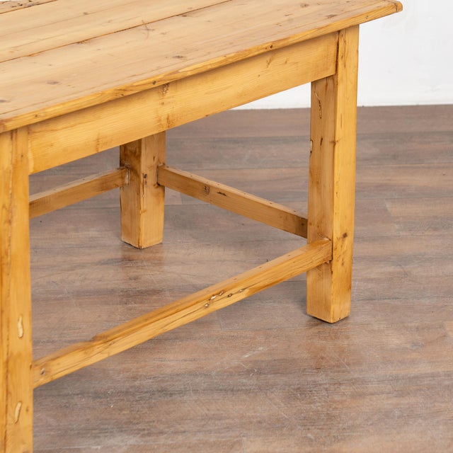 Rustic 20th Century Short Pine Side Table For Sale - Image 10 of 11