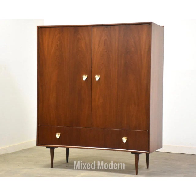 Walnut Armoire Dresser For Sale - Image 12 of 12