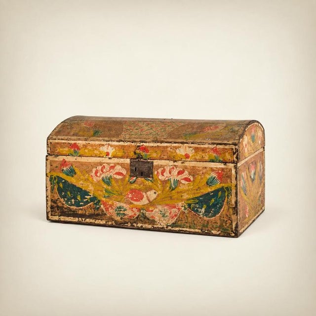 Norman Folk Art Wedding Boxes, France, 1890, Set of 6 For Sale - Image 5 of 9