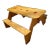 1960s Custom-Made Puzzle Piece Picnic Table With Wood Inlay For Sale