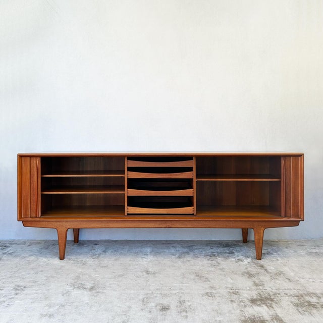 Teak sideboard designed by Isabel Bernhard for Pedersen & Søn, Denmark circa 1960s. Model 156 produced for Möbel Fakta....