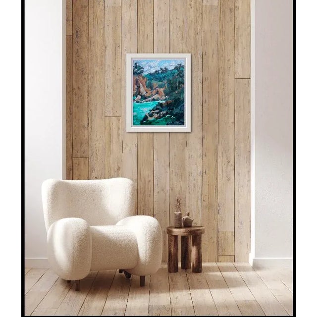 2020s Mendocino Coast Seascape Oil Painting For Sale - Image 5 of 8