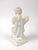 American 1950s Solid Marble Hand Carved Angel For Sale - Image 3 of 5