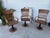 1900 - 1909 Antique Oak Courtroom Juror Chairs Set of 3 Cast Iron Base Early 1900s For Sale - Image 5 of 18