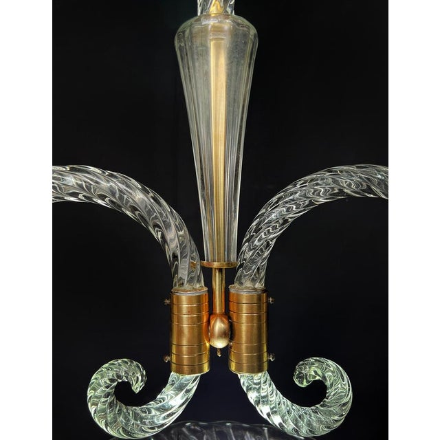 Mid-20th Century Charming Chandelier by Ercole Barovier, Murano, 1940s For Sale - Image 9 of 18