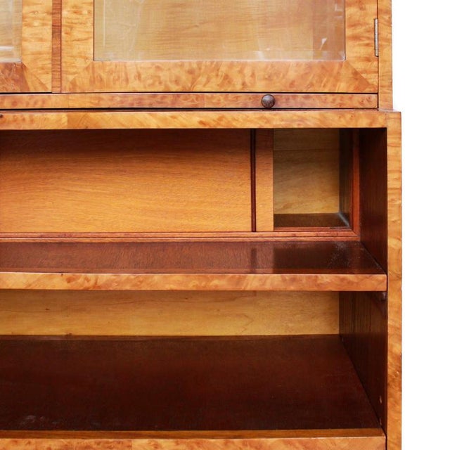 Vintage Bookcase in Satinwood, 1930s For Sale - Image 10 of 14