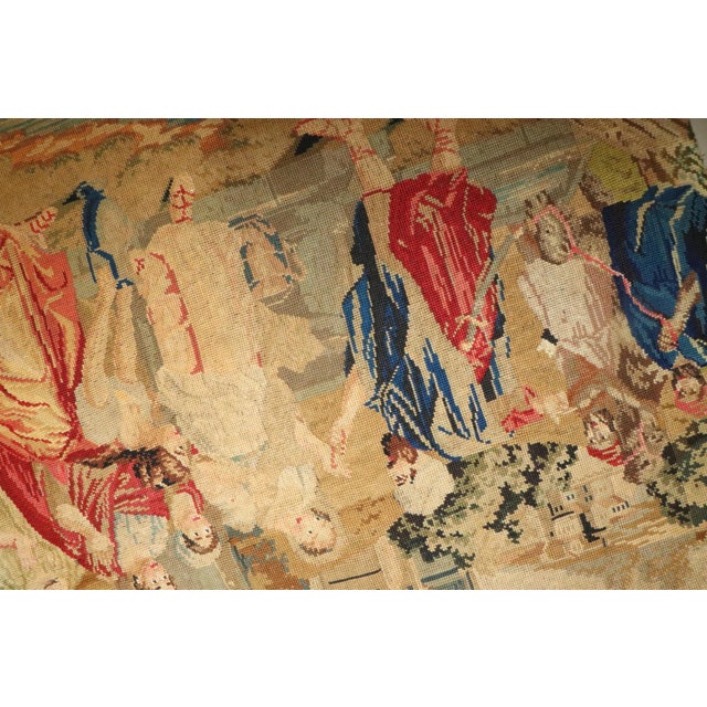 19th Century Mid 19th Century English Needlepoint - 2'5" x 3'3" For Sale - Image 5 of 5