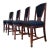 Set of 4 Dutch Art Deco Dining Chairs, Amsterdam School / Hague School Style, 1930s For Sale