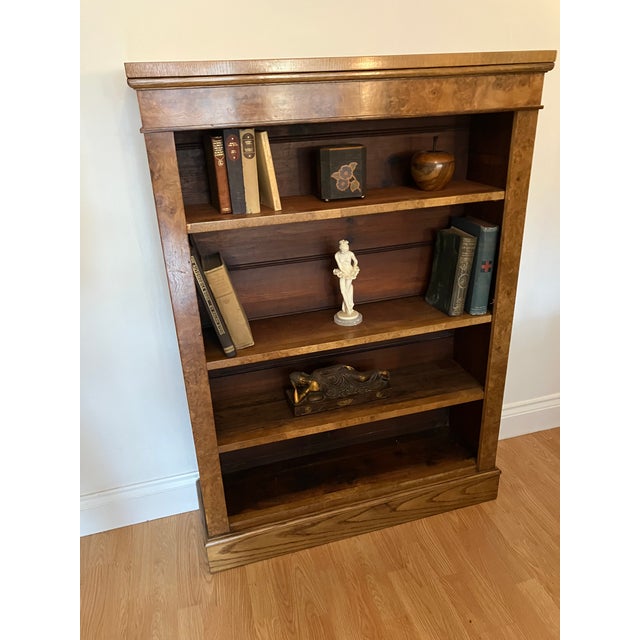 Victorian Pollard Oak Open Bookcase, 1890s, in Very Good conditions. Designed 1890 to 1919