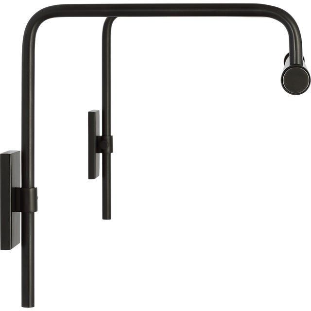 Black Thomas O'Brien for Visual Comfort Signature Kidd 24" Frame Mount Picture Light in Bronze For Sale - Image 8 of 15