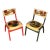 Vintage Hand Painted Child’s Chairs W Teddy Bears For Sale