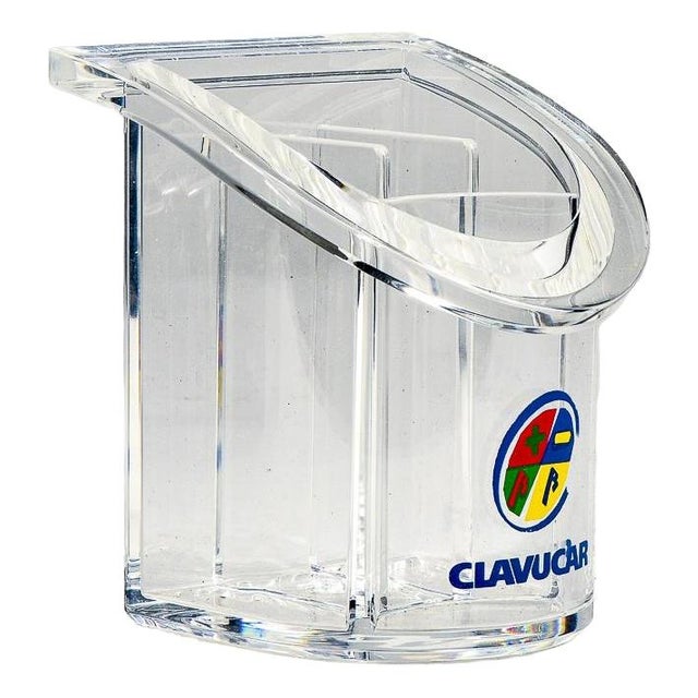 Acrylic Glass Pen Holder by B. Gecchelin for Guzzini, 1990s For Sale - Image 10 of 10