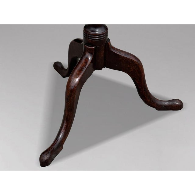 Antique George III Mahogany Tripod Table, 1790 For Sale - Image 3 of 8