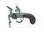 Traditional Antique George III Brass, Iron and Mahogany Flintlock Tinder Pistol For Sale - Image 3 of 18