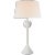 Julie Neill for Visual Comfort Signature Alberto Large Table Lamp in Plaster White with Linen Shade For Sale