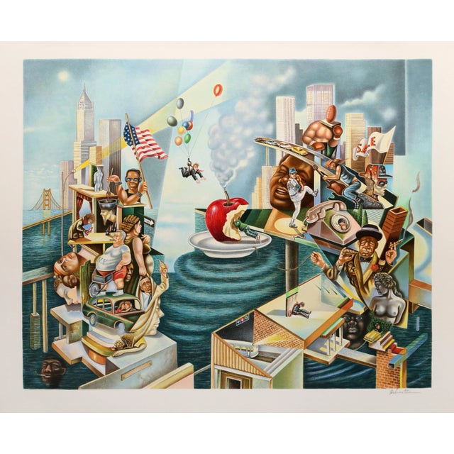 "Israel Rubinstein (1944 - ) Date: 1980 Screenprint on Arches, signed and numbered in pencil Edition of 350 Image Size:...