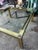 Up for consideration is a beautiful vintage gold square coffee table with a glass top. This would look lovely in your...