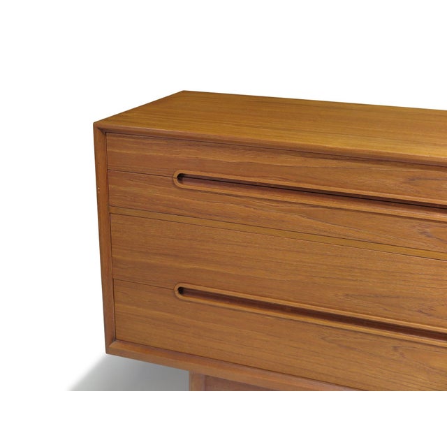 Nils Jonsson Mid-Century Modern Teak Credenza for Hugo Troeds, C. 1960, Attributed For Sale In San Francisco - Image 6 of 12