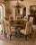 Wood Set of 8 Traditional Carved Mahogany-Finish Dining Chairs With Floral Tapestry Upholstery For Sale - Image 7 of 8