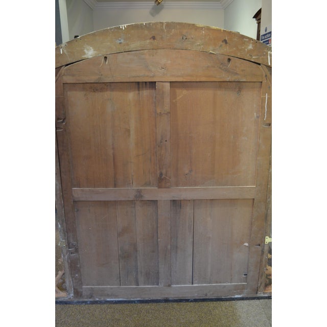 Large Victorian Giltwood Arched Overmantel Mirror, 1850 For Sale - Image 14 of 15