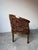 Vintage Louis XVI Style Curved Barrel Back Loveseat With Nailhead Trim For Sale - Image 9 of 17