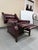 Design Plus Gallery presents a Chippendale Style Hi-Leg Burgundy Leather Recliner from Bradington Young. This is a classic...
