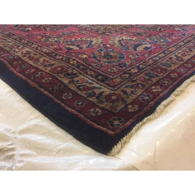 1920's Antique Sarouk Mohajeran Signed Palace Rug, 13'7" X 24'3" For Sale - Image 10 of 11