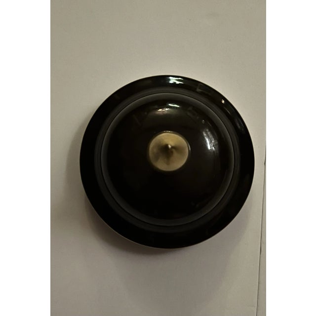 Metal Vintage Bavaria G Porzellan Brown Ginger Jar Rembrandt’s the Night Watch Germany For Sale - Image 7 of 10