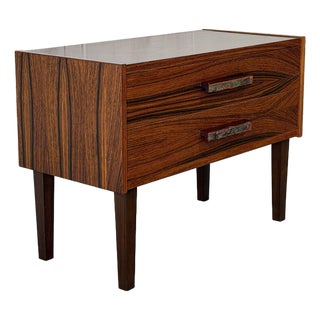 Rosewood Small Dresser Wooden Nightstand Compact Dresser Mid-Century Modern 1960s For Sale