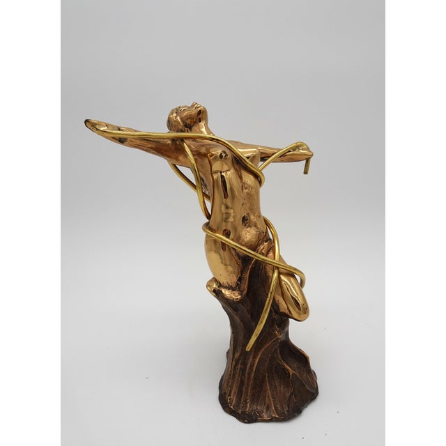 Metal Brutalist Bronze Nude Sculpture, 1970s For Sale - Image 7 of 10