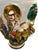 Striking vintage Japanese Satsuma-style moriage vase featuring elaborate raised-relief decoration depicting robed figures,...