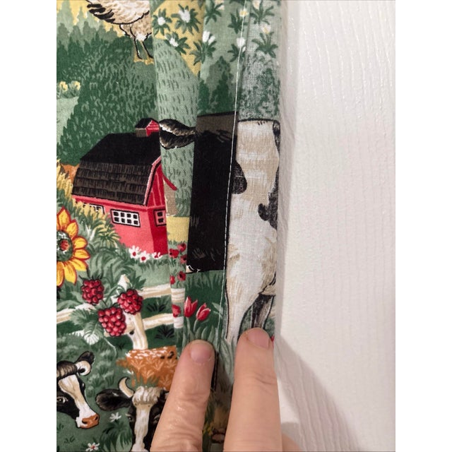 Textile Cow Panel Print 50 Wide X 50 Length Handmade For Sale - Image 7 of 12