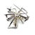 1990s Mikimoto Estate Akoya Pearl Brooch Pin 2.5-6 mm Silver For Sale - Image 4 of 7