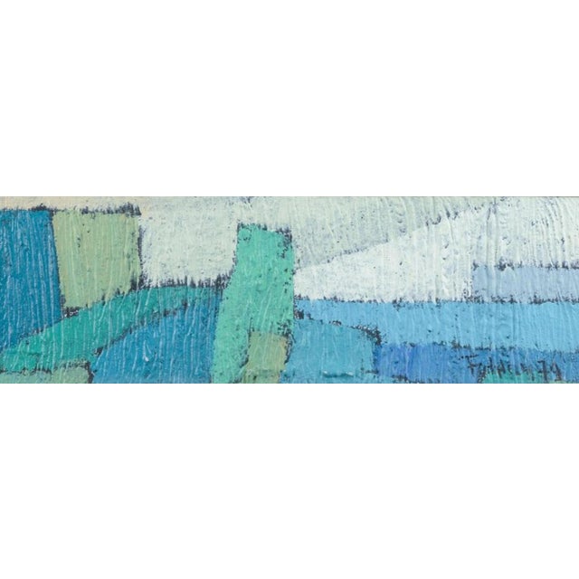 Gunnar Fohlin, Abstract Landscape, 1979, Oil on Cardboard For Sale - Image 6 of 6