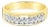 Two Row Diamond Wedding Band .52cttw 14K Yellow Gold, Size 3 For Sale