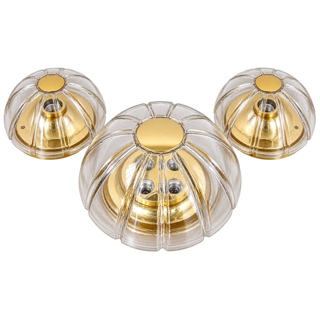 Vintage Wall Lamps and Ceiling Light from Limburg, Germany, 1970s, Set of 3 For Sale - Image 12 of 12