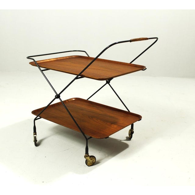 Serving Trolley from Åry Vanérprodukter Nybro, Sweden, 1960s For Sale - Image 12 of 12