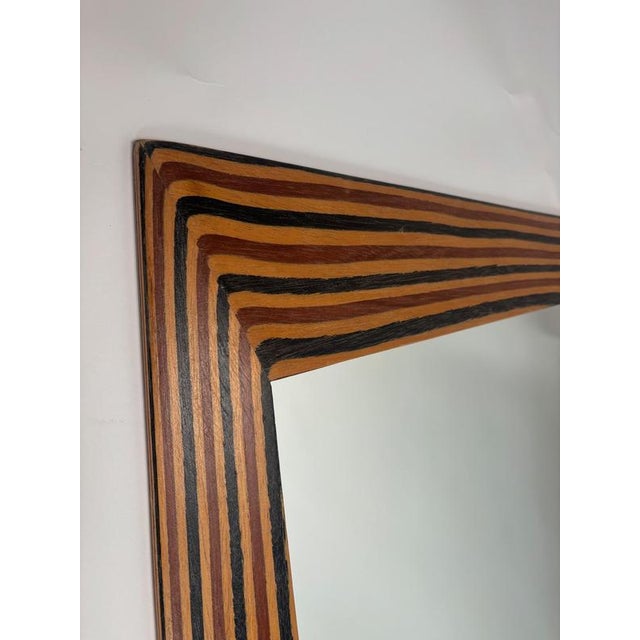 1970s Sculptural Wooden Mirror by Tobia Scarpa for Maxalto, Italy, 1970s For Sale - Image 5 of 7