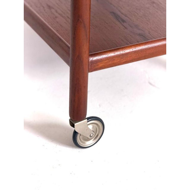Gold AT-45 Serving Trolley from Hans J. Wegner For Sale - Image 8 of 10