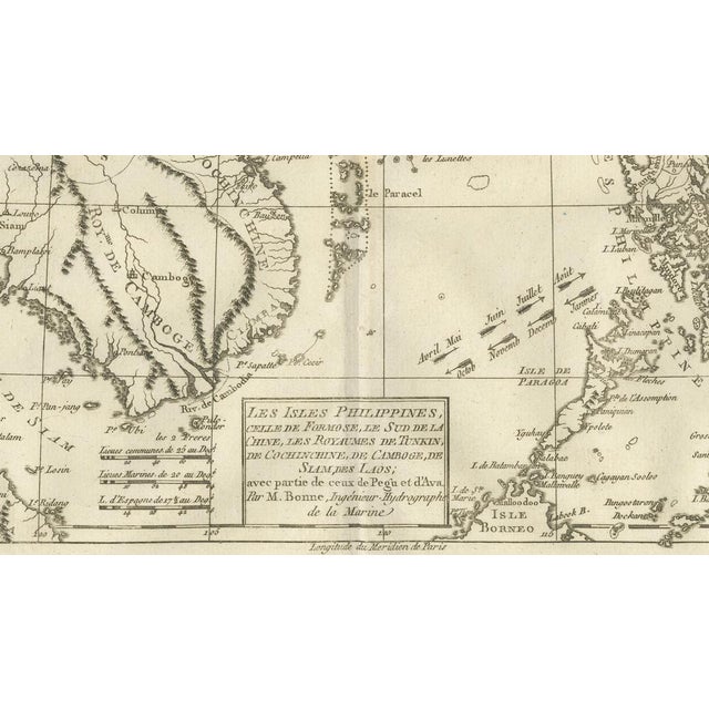 Antique Map of Indo-China, 1780s For Sale - Image 3 of 9