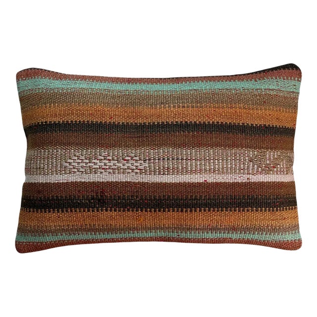 Large Turkish Handmade Kilim Cushion Cover For Sale