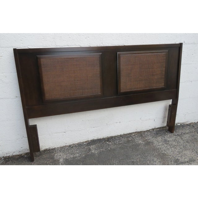 Mid Century Modern Full Queen Size Headboard For Sale - Image 10 of 11