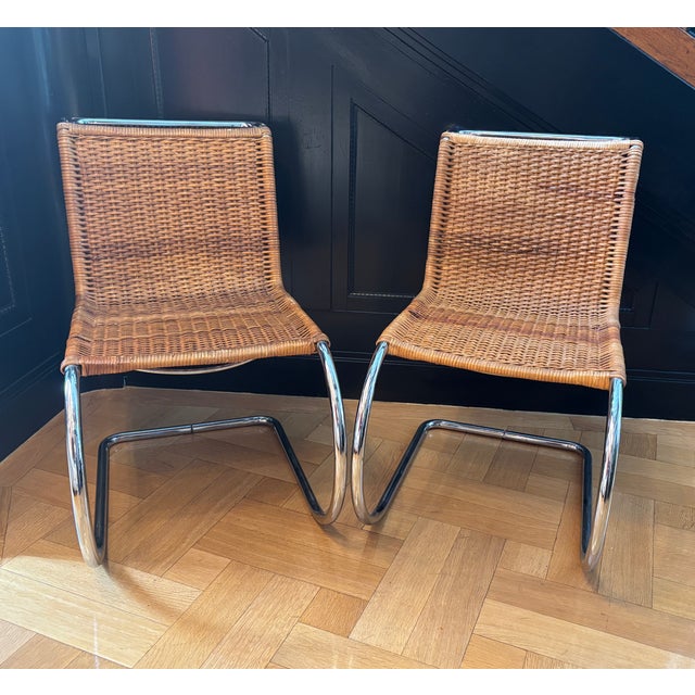MR10 Rattan Cantilever Chairs, Set of 2 For Sale - Image 12 of 13